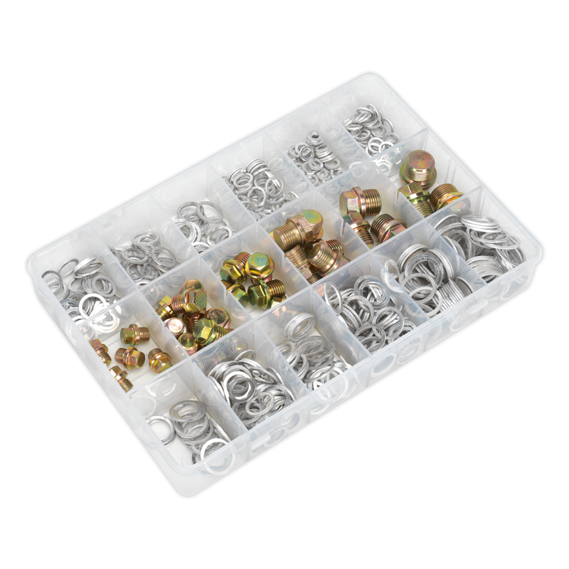 Sealey Sump Plug & Washer Assortment 534 Piece VS663