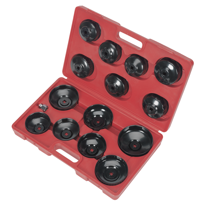 Sealey Oil Filter Cap Wrench Set 15 Piece - 2.55kg