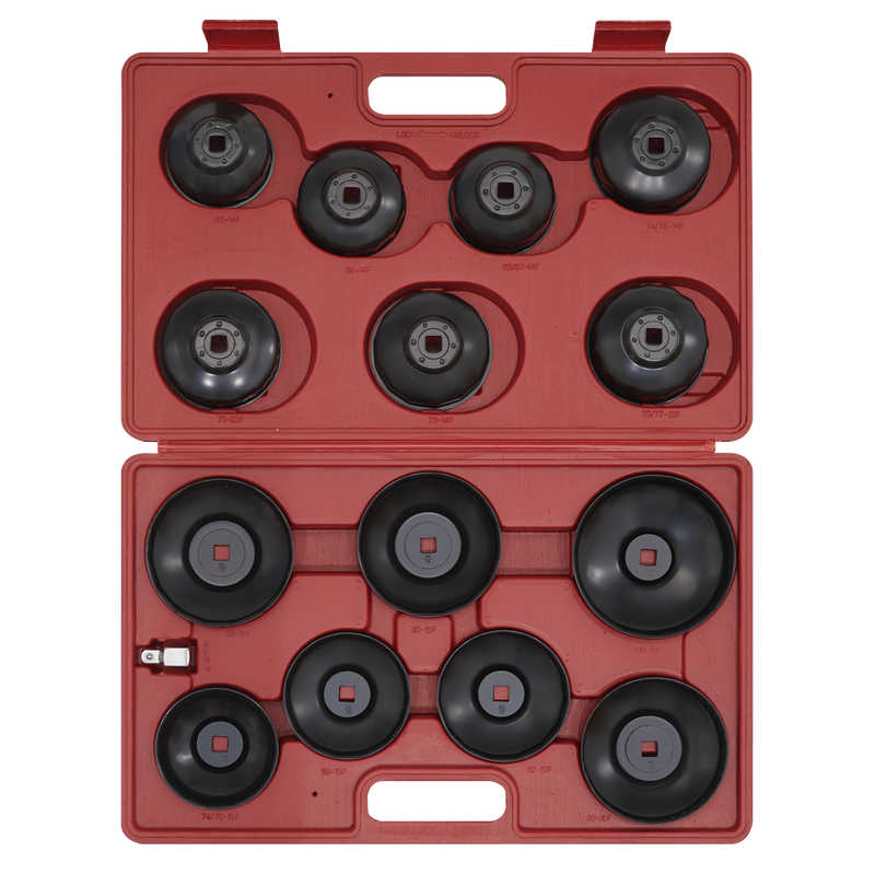 Sealey Oil Filter Cap Wrench Set 15 Piece - 2.55kg
