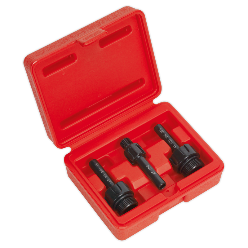 Sealey Transmission Oil Filler Adaptor Set 3 Piece M12 M22 M24