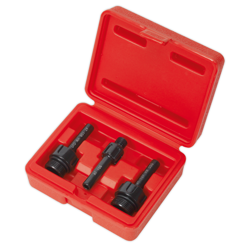 Sealey Transmission Oil Filler Adaptor Set 3 Piece M12 M22 M24