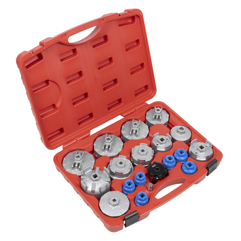 Sealey Oil Filter Cap Wrench Set 19 Piece 4.7kg