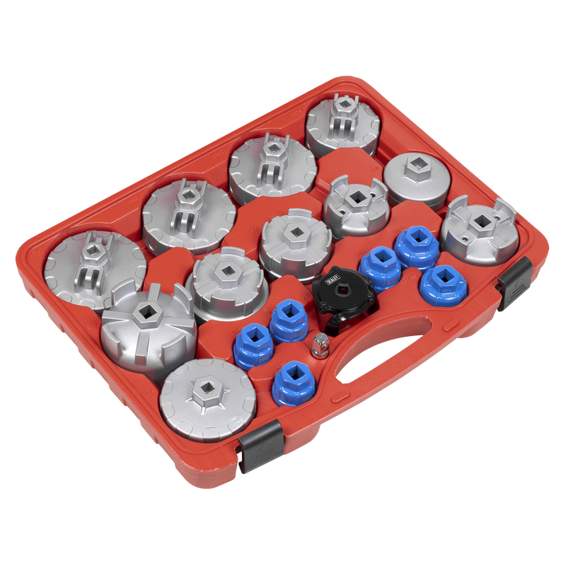 Sealey Oil Filter Cap Wrench Set 19 Piece 4.7kg