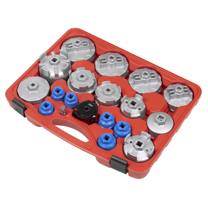 Sealey Oil Filter Cap Wrench Set 19 Piece 4.7kg