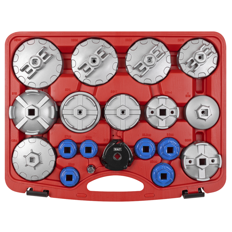 Sealey Oil Filter Cap Wrench Set 19 Piece 4.7kg