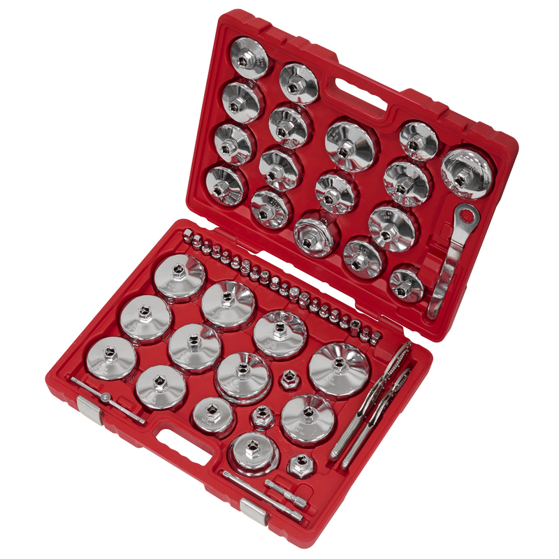 Sealey Master Oil Filter Set 58 Piece VS7014 1/2" Drive