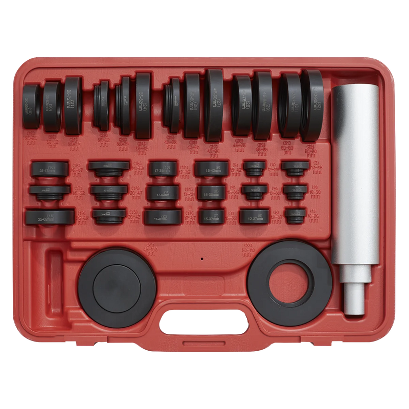 Sealey Bearing & Seal Installation Kit 37 Piece, Drift Sleeves Ø25-110mm