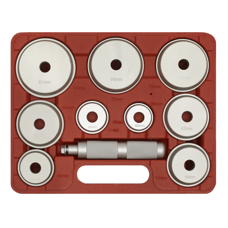 Sealey Aluminium Bearing Race & Seal Driver Set 10 Piece VS703