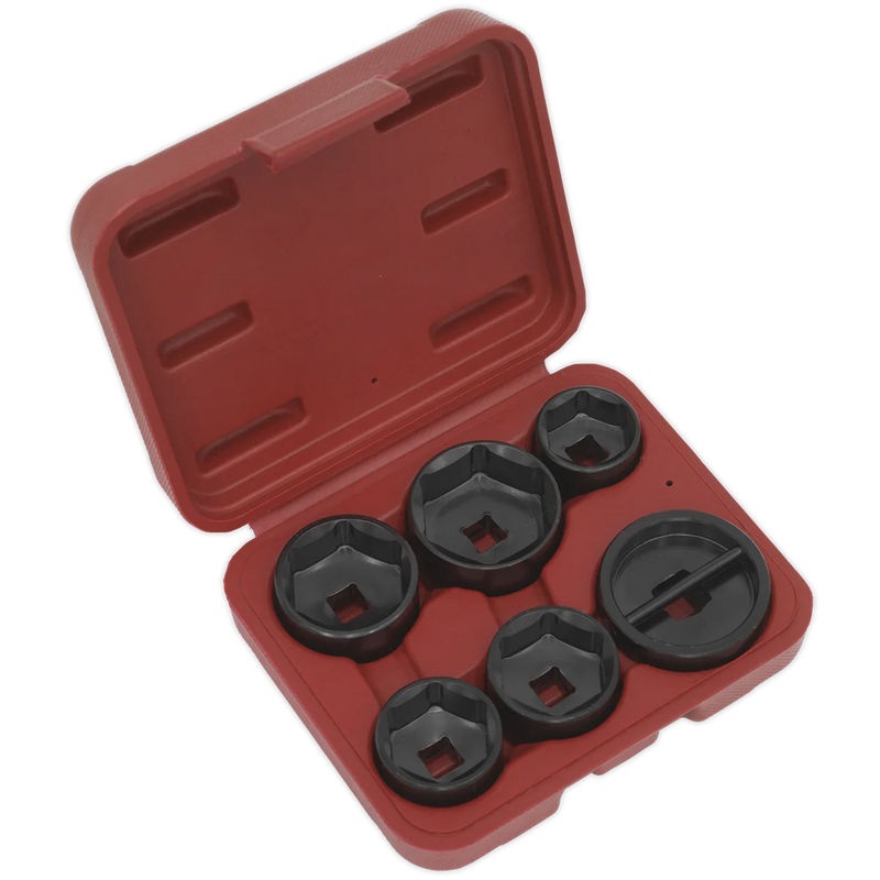 Sealey Oil Filter Cap Wrench Set 6 Piece VS7103 24-42mm
