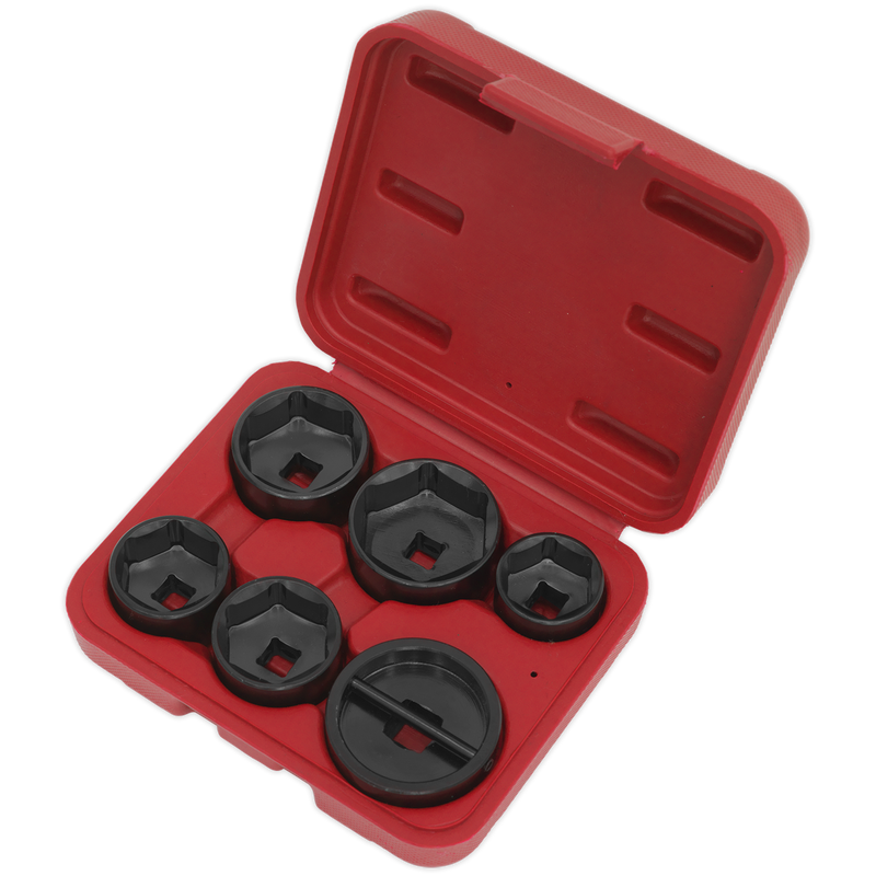 Sealey Oil Filter Cap Wrench Set 6 Piece VS7103 24-42mm
