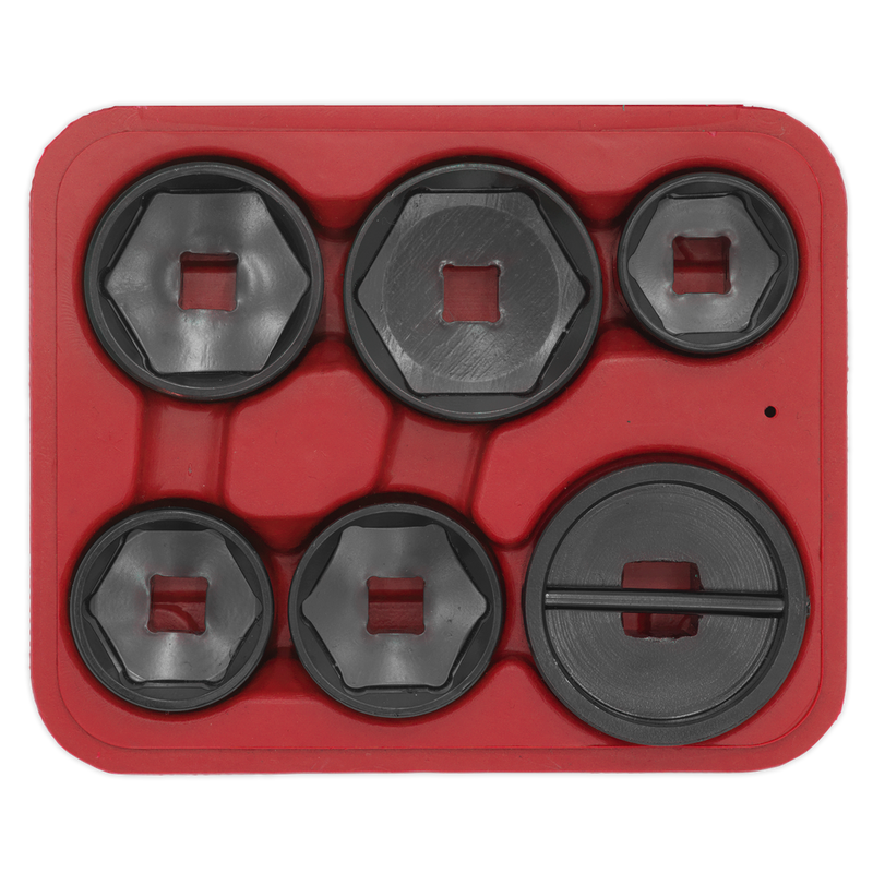 Sealey Oil Filter Cap Wrench Set 6 Piece VS7103 24-42mm
