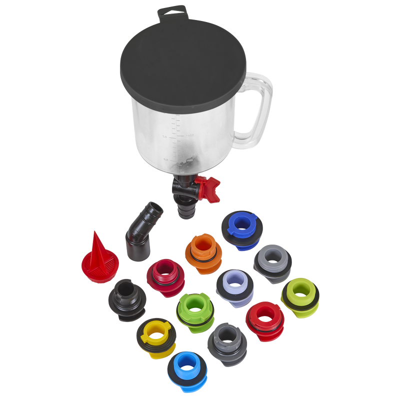 Sealey Engine Oil Funnel Filling Kit 15 Piece VS7107 1500ml Capacity