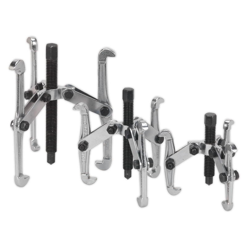 Sealey Reversible Triple Leg Puller Set 3 Piece - 150mm Capacity