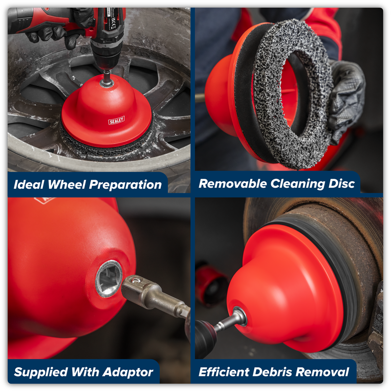 Sealey Wheel Hub Cleaner VS8001 150mm Disc