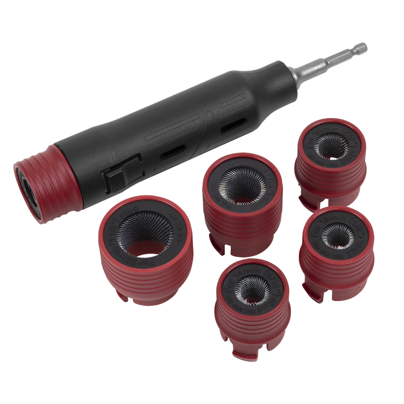 Sealey Wheel Stud Cleaning Tool Set VS8003 6 Brush Sizes