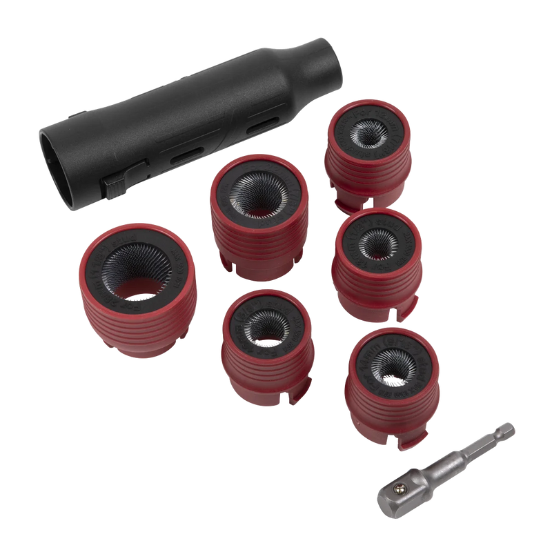 Sealey Wheel Stud Cleaning Tool Set VS8003 6 Brush Sizes