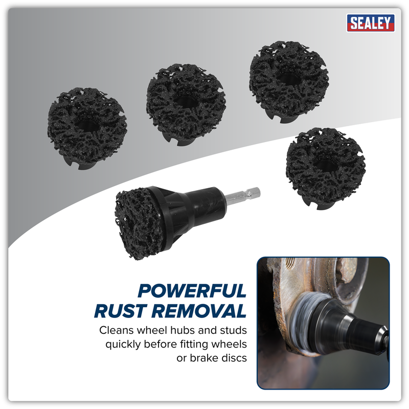 Sealey Stud Hub Cleaner Set 6 Piece - Effective Cleaning Tool