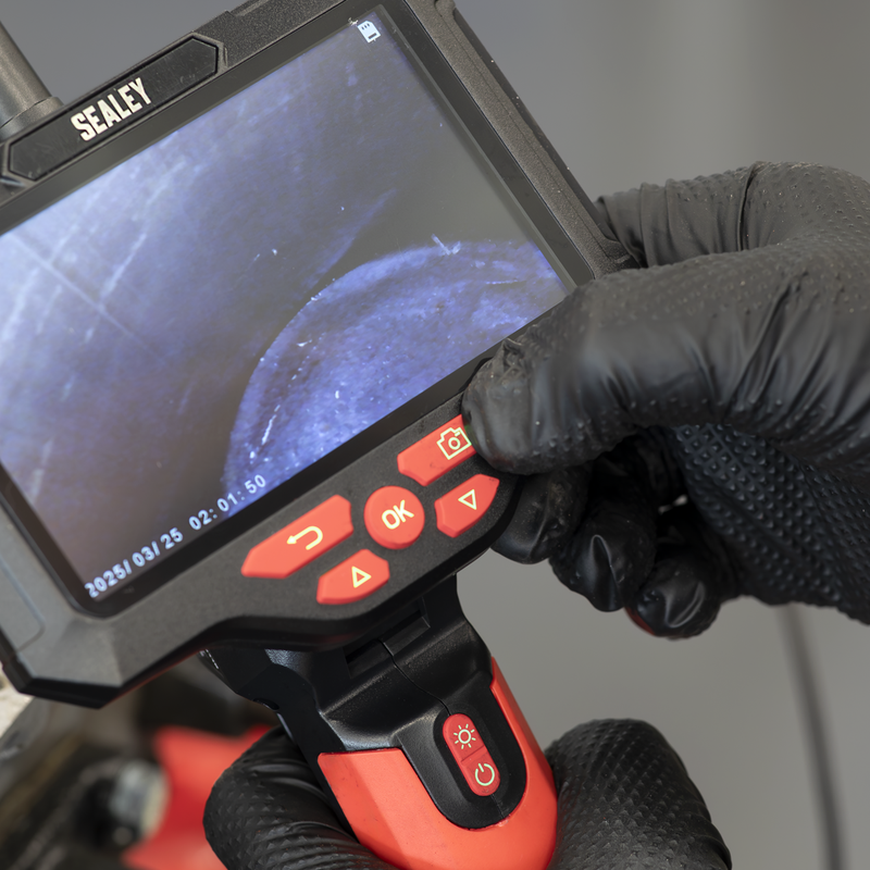 Sealey Video Borescope VS8118 5.5mm Dual Lens & 5" Screen