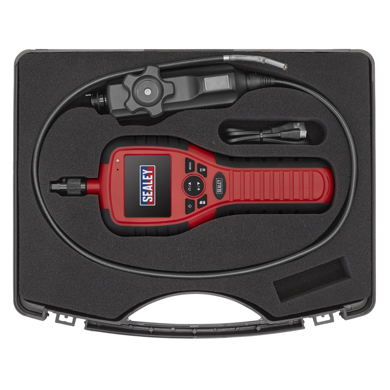 Sealey Articulated Video Borescope 6mm 800mm Probe