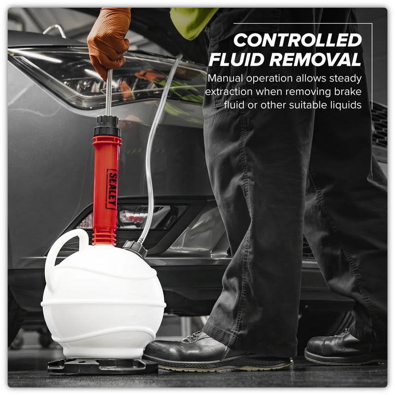 Sealey Manual Vacuum Brake & Fluid Extractor Pump 6L