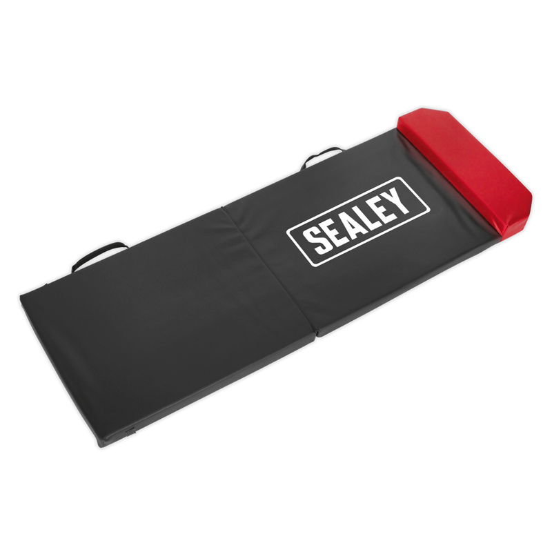 Sealey Folding Mechanic's Mat with Headrest 1220x444mm
