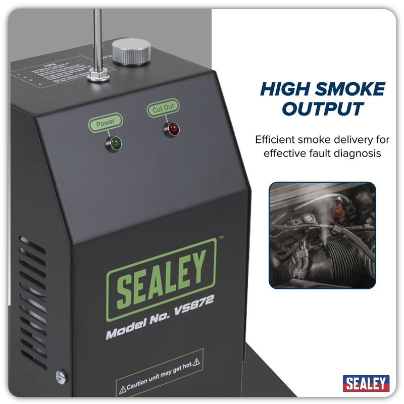 Sealey Leak Detector Smoke Diagnostic Tool VS872 1650mm Hose