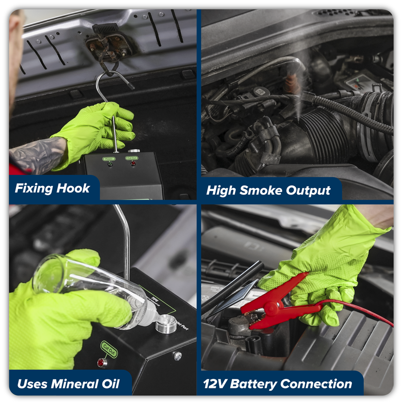 Sealey Leak Detector Smoke Diagnostic Tool VS872 1650mm Hose