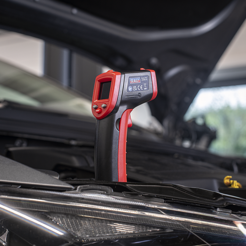 Sealey Infrared Laser Digital Thermometer 12:1 -50°C to +400°C