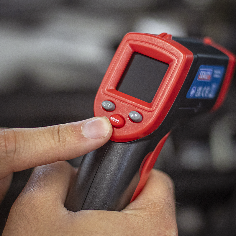Sealey Infrared Laser Digital Thermometer 12:1 -50°C to +530°C