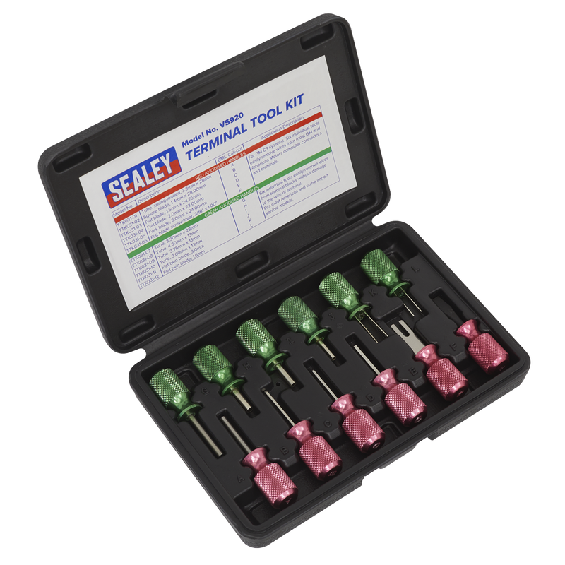 Sealey Terminal Tool Kit 12 Piece VS920 - Vehicle Service Tools