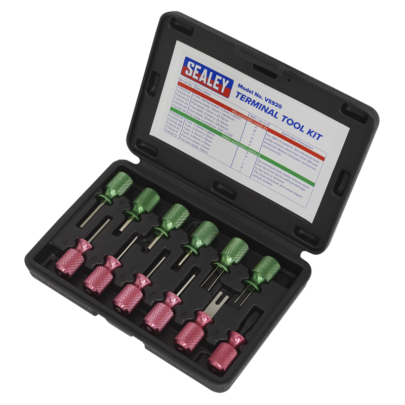 Sealey Terminal Tool Kit 12 Piece VS920 - Vehicle Service Tools