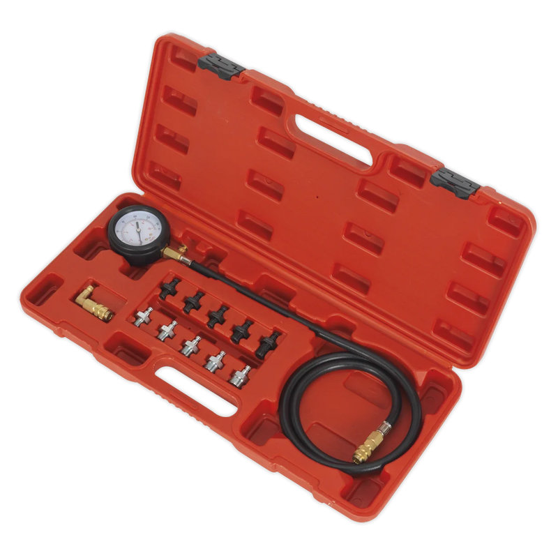 Sealey Oil Pressure Test Kit VSE203 12 Piece Set