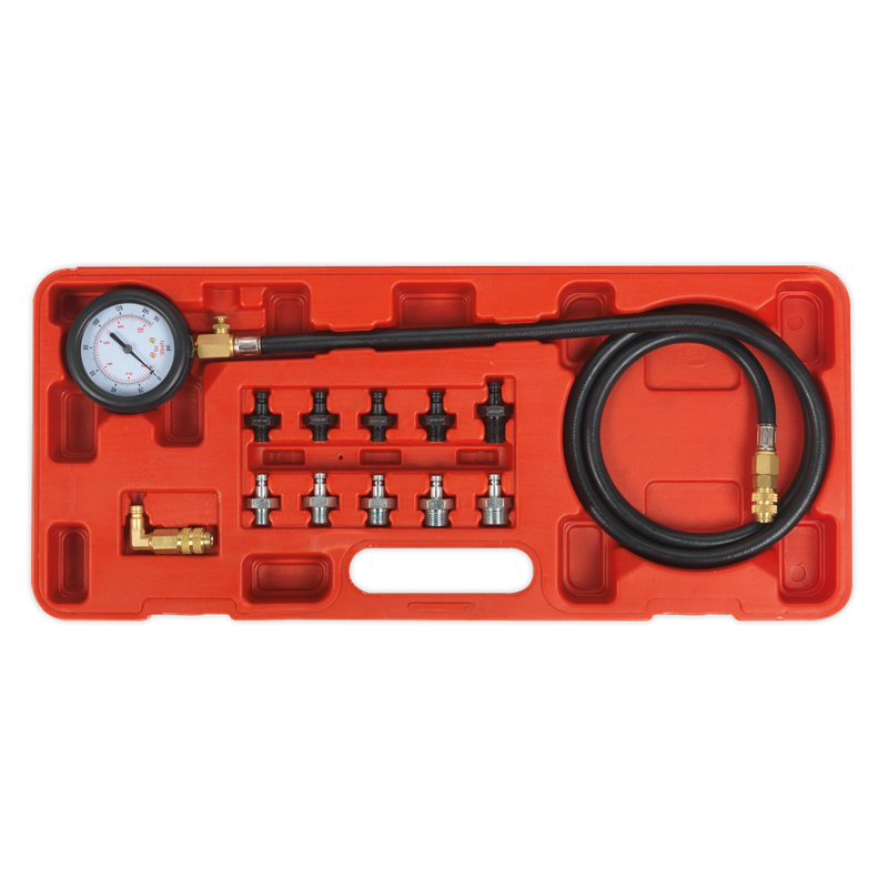 Sealey Oil Pressure Test Kit VSE203 12 Piece Set