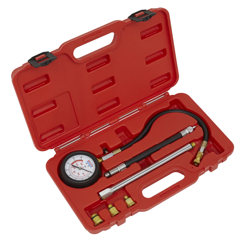 Sealey Petrol Compression Tester Deluxe Kit VSE300D 300psi