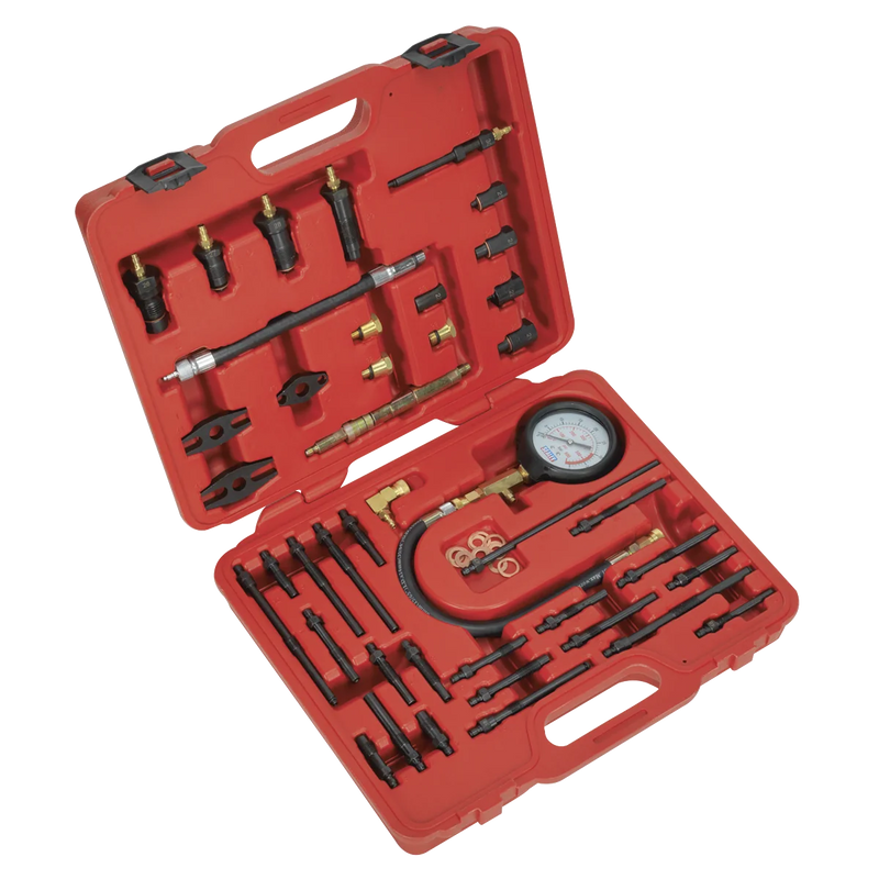 Sealey Petrol & Diesel Compression Test Kit VSE3155 600psi
