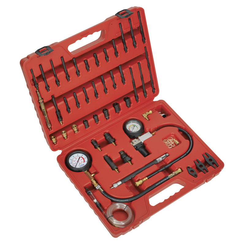 Sealey Diesel & Petrol Compression Kit VSE3156 with 600psi Gauge