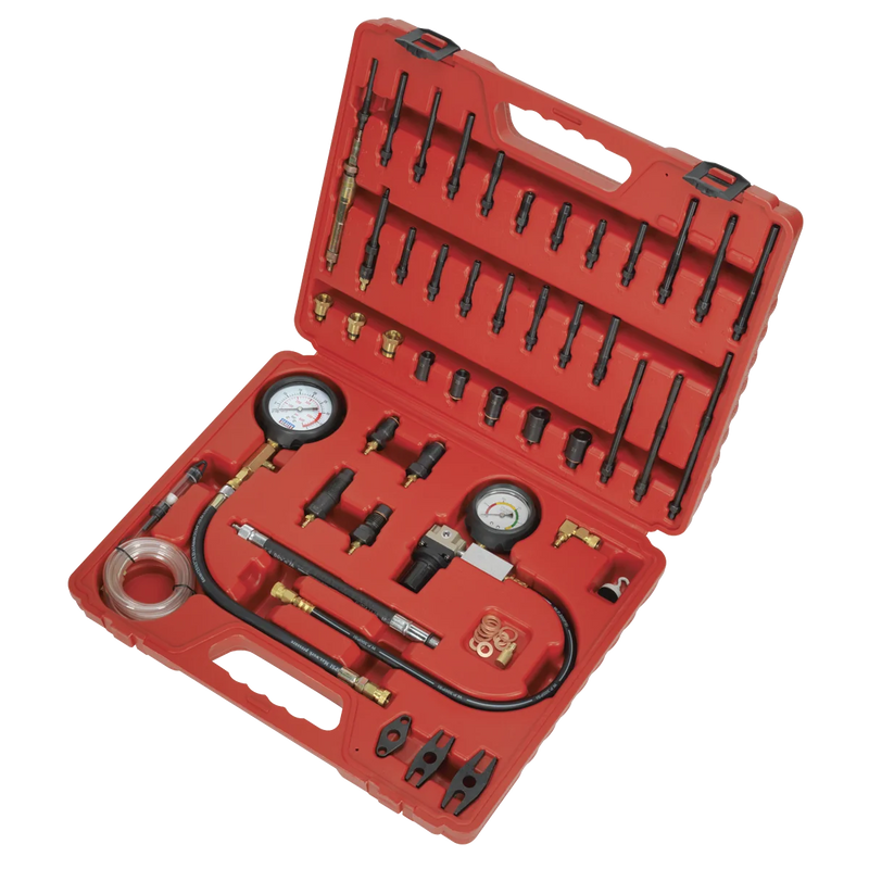 Sealey Diesel & Petrol Compression Kit VSE3156 with 600psi Gauge