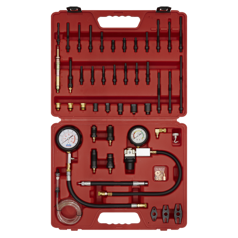 Sealey Diesel & Petrol Compression Kit VSE3156 with 600psi Gauge