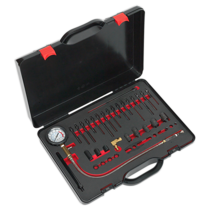 Sealey Diesel Compression Test Kit VSE3158 0-70bar Gauge