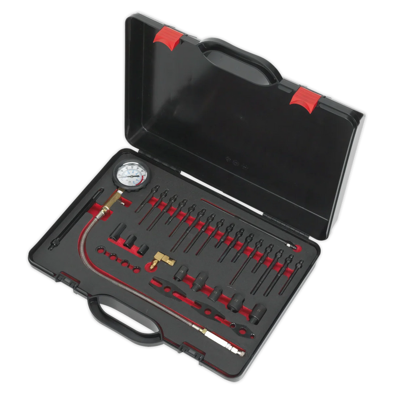 Sealey Diesel Compression Test Kit VSE3158 0-70bar Gauge