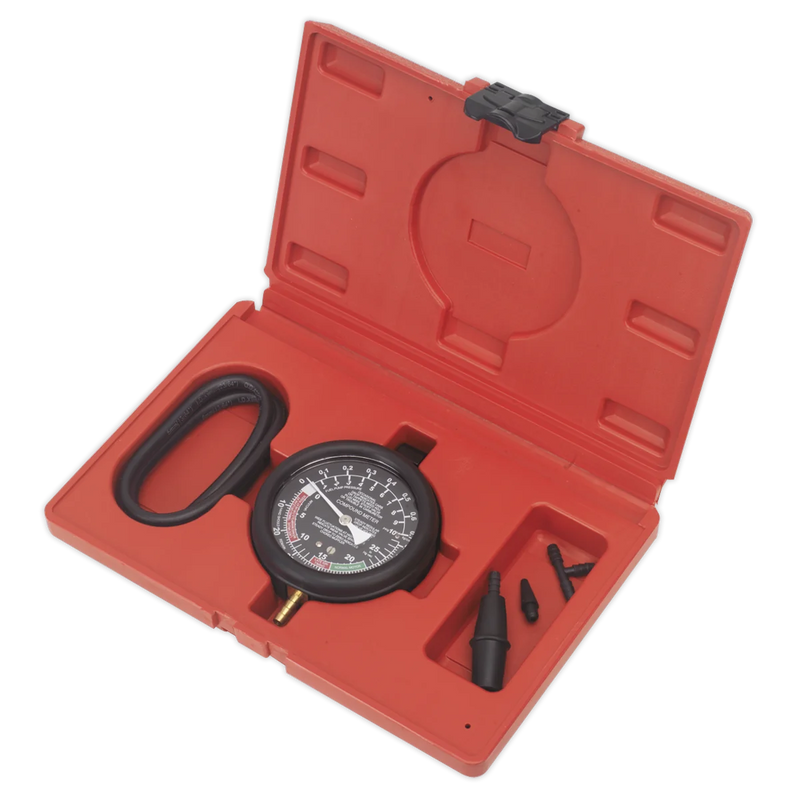 Sealey Vacuum & Fuel Pump Pressure Test Gauge Set VSE952 80mm