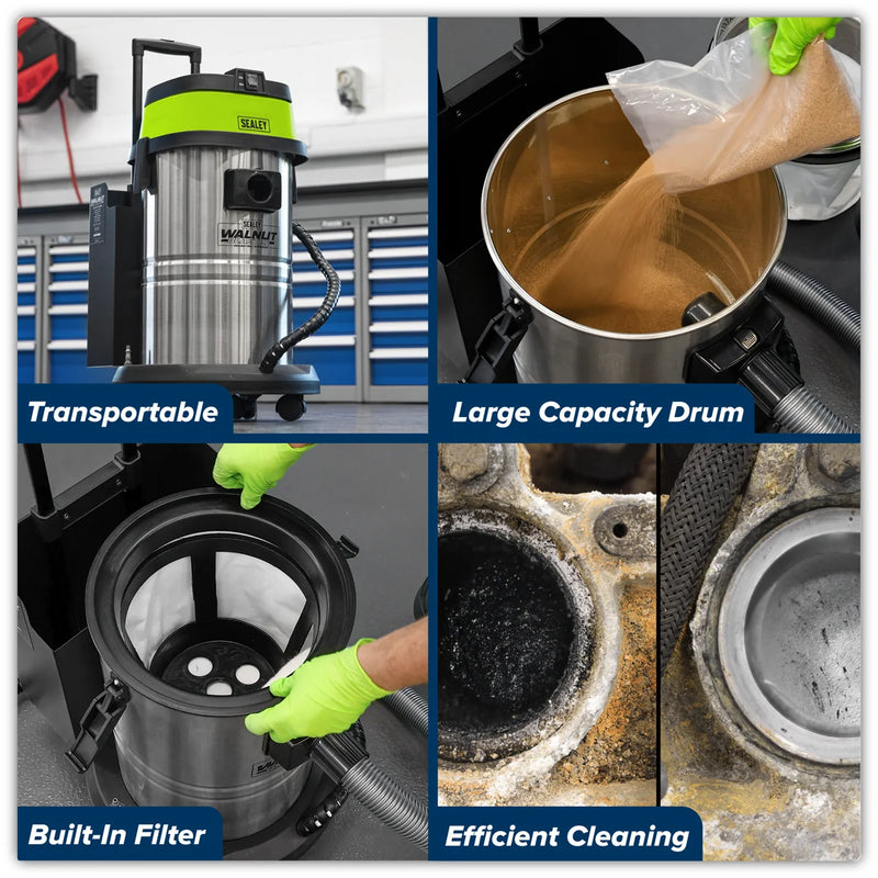 Sealey Walnut Blaster 30L Capacity VSWB30