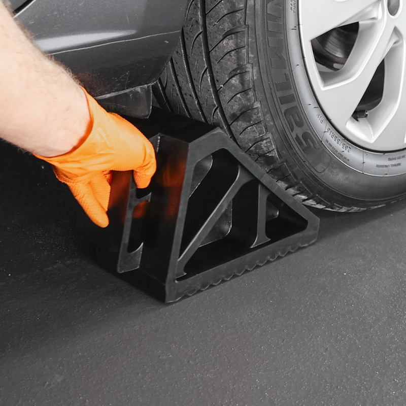 Sealey Rubber Wheel Chocks WC02 - 115x270x175mm Pair