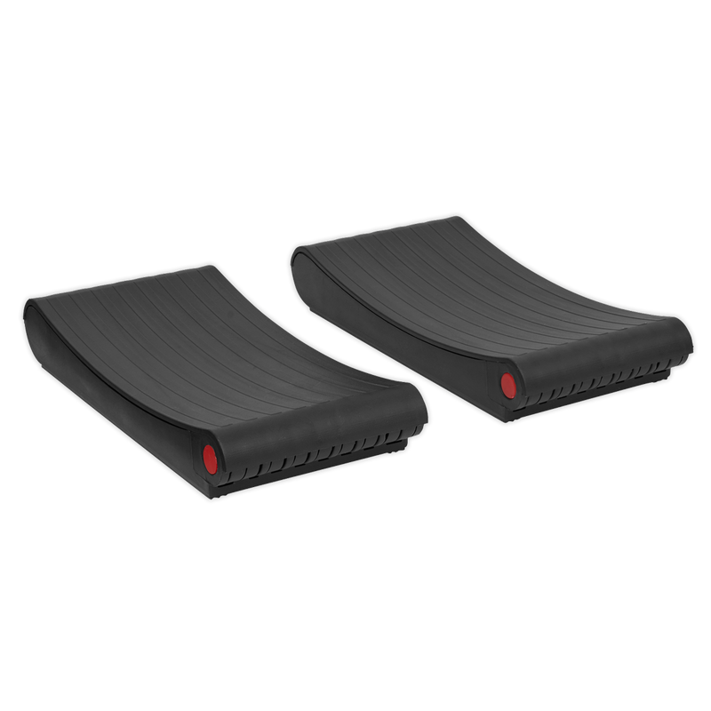 Sealey Folding Wheel Chocks WCF01 - Compact for Cars up to 2 Tonne