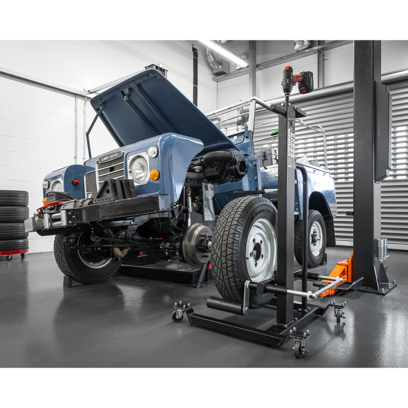 Sealey Viking Wheel Removal Trolley WD50QLS 50kg Capacity
