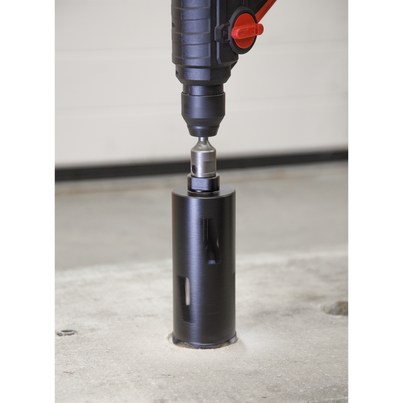 Sealey Diamond 5 Core Kit - SDS Plus & Hex Adaptors Included