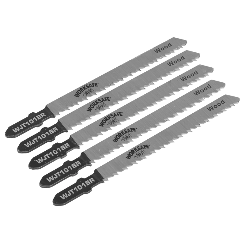 Sealey Jigsaw Blade 75mm 10tpi for Wood & Plastics - Pack of 5