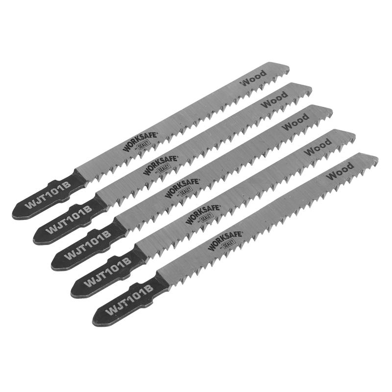 Sealey Jigsaw Blade 75mm 10tpi for Wood & Plastics - Pack of 5