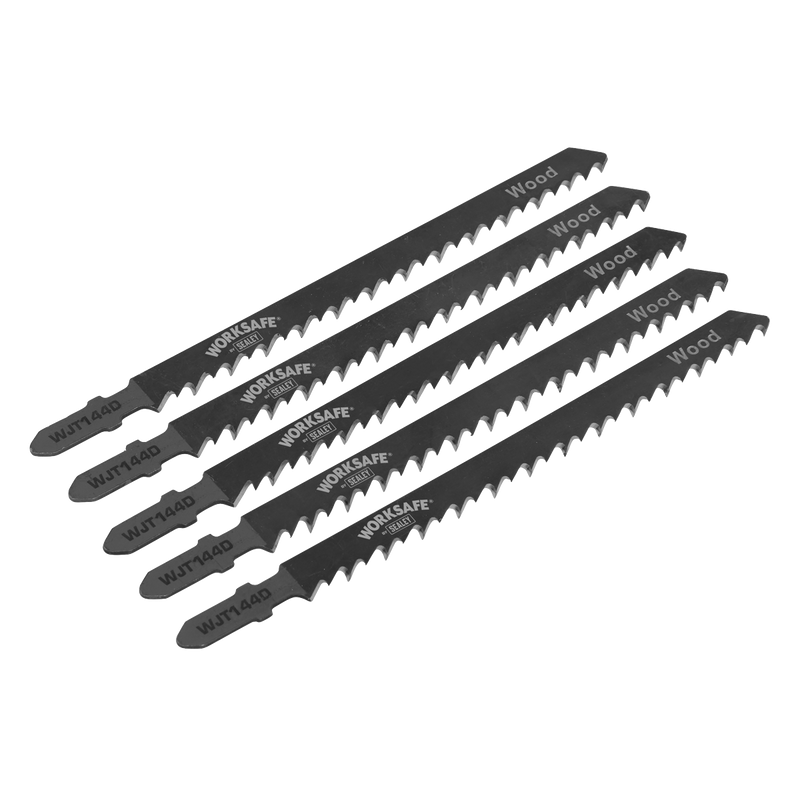 Sealey Jigsaw Blade for Wood 75mm 6TPI - Pack of 5