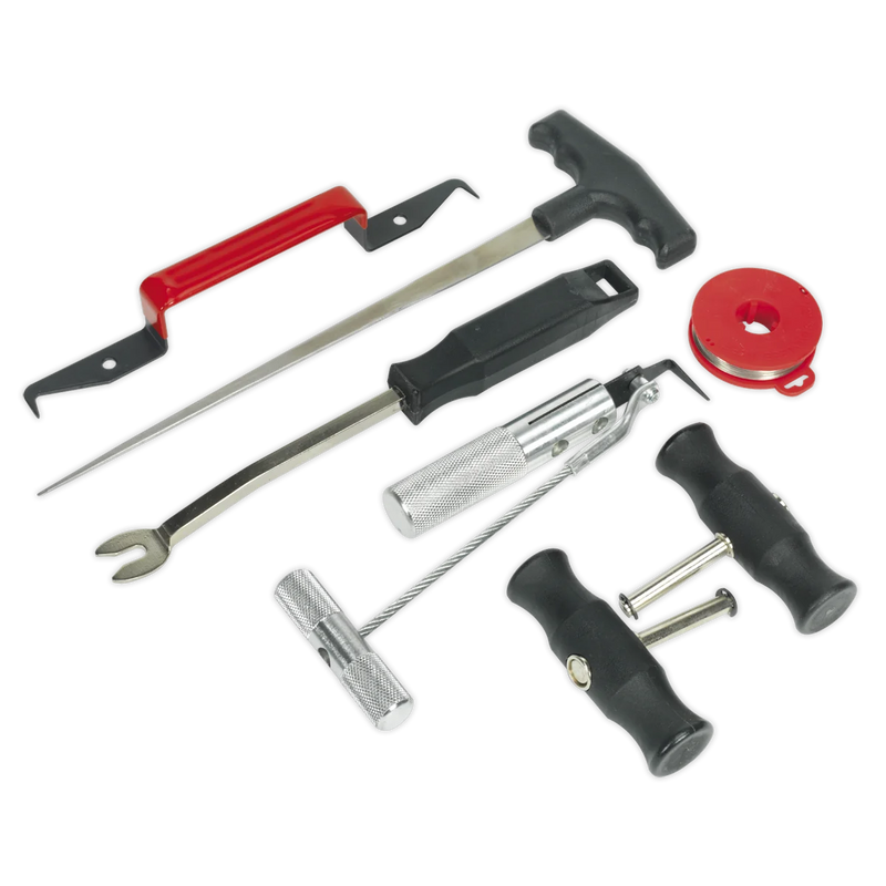 Sealey Windscreen Removal Tool Kit WK3 - 7 Piece Set